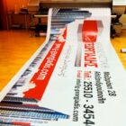 Εκτύπωση επιγραφής σε μουσαμά.