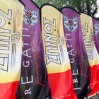 Εκτύπωση Flying Banners για την εταιρεία Σπίνος Coffee